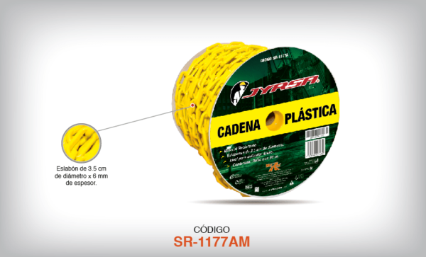 CADENA PLÁSTICA AMARILLA - Imagen 4