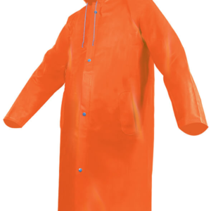 IMPERMEABLE TIPO GABARDINA ANARANJADA LARGA LIGERA HIGH VISIBILITY