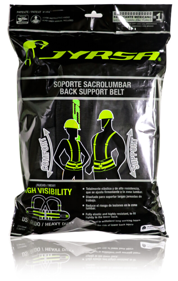SOPORTE SACROLUMBAR ELÁSTICO CON PALETAS HIGH VISIBILITY TERCER CINTURÓN - Imagen 5