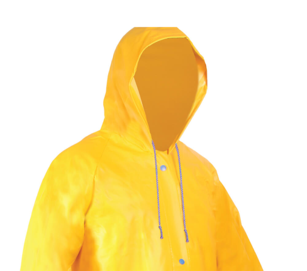 IMPERMEABLE TIPO GABARDINA AMARILLA LARGA - Imagen 5