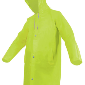 IMPERMEABLE TIPO GABARDINA VERDE CORTA LIGERA HIGH VISIBILITY