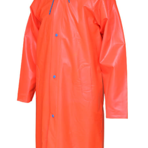 IMPERMEABLE TIPO GABARDINA ANARANJADA LARGA HIGH VISIBILITY