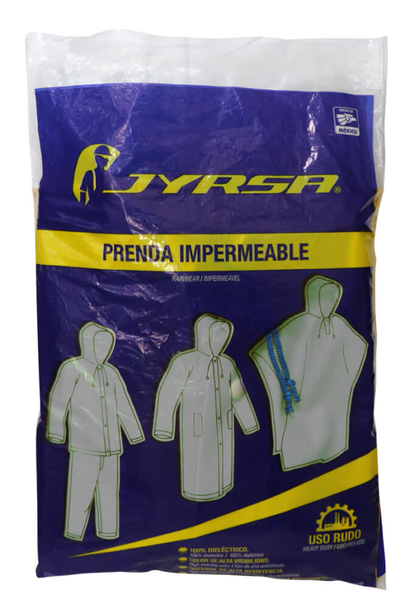 IMPERMEABLE TIPO GABARDINA TRASLÚCIDA LARGA - Imagen 4
