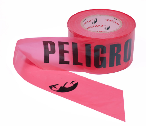CINTA DELIMITADORA CON LEYENDA "PELIGRO"