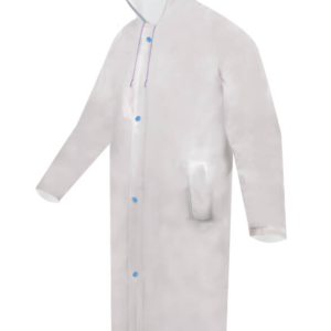 IMPERMEABLE TIPO GABARDINA TRASLÚCIDA LARGA