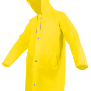IMPERMEABLE TIPO GABARDINA AMARILLA CORTA LIGERA