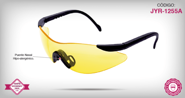 LENTE DIRIGENTE SPORT® ARMAZÓN NEGRO MICA AMARILLA - Imagen 2