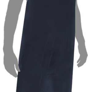 MANDIL SATINADO AZUL TRASLÚCIDO