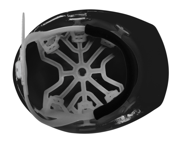 CASCO NEGRO TIPO CACHUCHA DIELÉCTRICO CON SUSPENSIÓN PLÁSTICA - Imagen 2