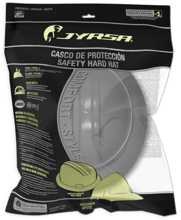 CASCO GRIS TIPO ALA ANCHA DIELÉCTRICO - Imagen 4
