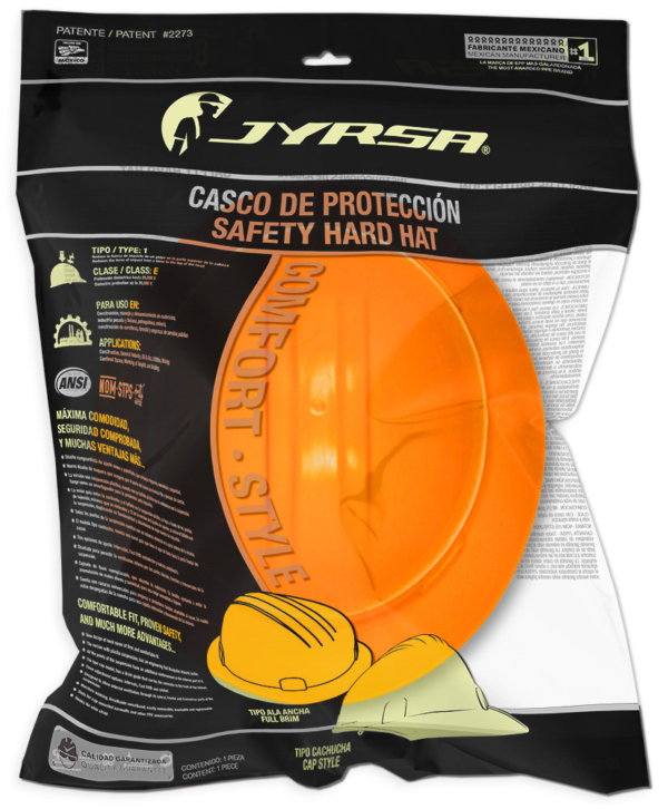 CASCO ANARANJADO TIPO ALA ANCHA DIELÉCTRICO - Imagen 4