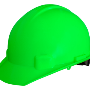 CASCO VERDE HIGH VISIBILITY TIPO CACHUCHA DIELECTRICO CON SUSPENSION TEXTIL 6 PUNTOS DE MATRACA
