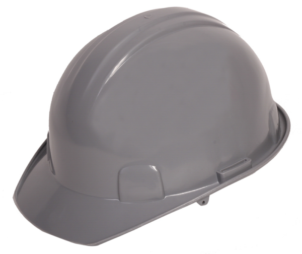 CASCO GRIS TIPO CACHUCHA DIELÉCTRICO CON SUSPENSIÓN TEXTIL