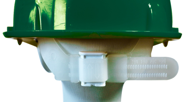 CASCO VERDE TIPO CACHUCHA DIELÉCTRICO CON SUSPENSIÓN PLÁSTICA - Imagen 3