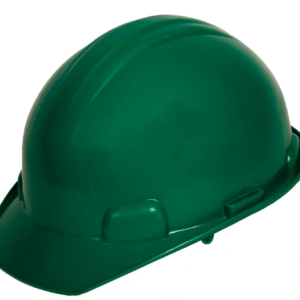 CASCO VERDE TIPO CACHUCHA DIELÉCTRICO CON SUSPENSIÓN TEXTIL