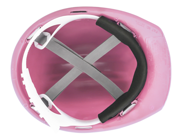 CASCO ROSA TIPO CACHUCHA DIELÉCTRICO CON SUSPENSIÓN TEXTIL - Imagen 3