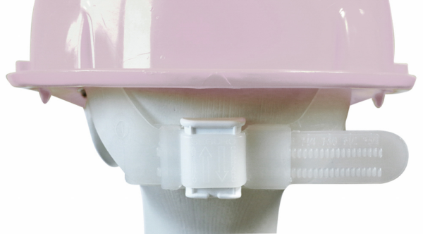 CASCO DE SEGURIDAD ROSA TIPO CACHUCHA DIELÉCTRICO CON SUSPENSIÓN PLÁSTICA - Imagen 3