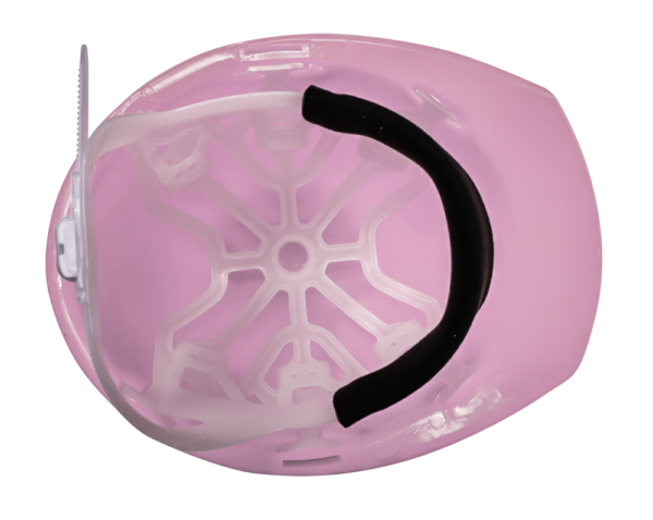 CASCO DE SEGURIDAD ROSA TIPO CACHUCHA DIELÉCTRICO CON SUSPENSIÓN PLÁSTICA - Imagen 2