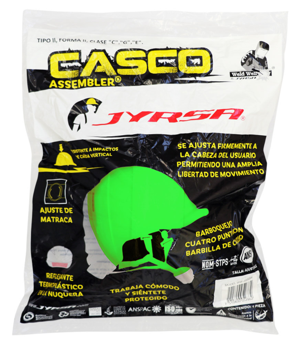 CASCO DE SEGURIDAD ASSEMBLER® TIPO II AMARILLO HIGH VISIBILITY - Imagen 3