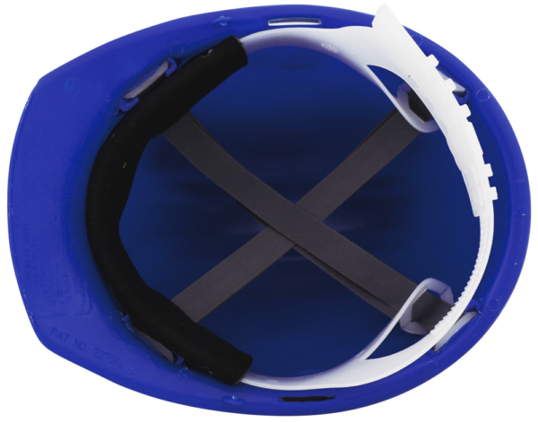 CASCO AZUL TIPO CACHUCHA DIELÉCTRICO CON SUSPENSIÓN TEXTIL - Imagen 3
