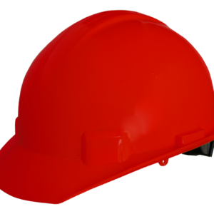 CASCO ROJO TIPO CACHUCHA DIELECTRICO CON SUSPENSION TEXTIL 6 PUNTOS DE MATRACA