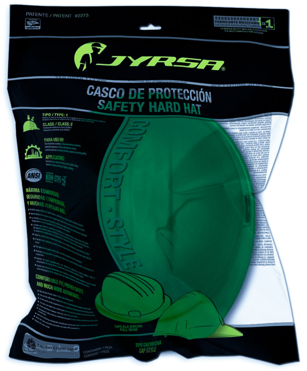 CASCO VERDE TIPO CACHUCHA DIELÉCTRICO CON SUSPENSIÓN TEXTIL - Imagen 4