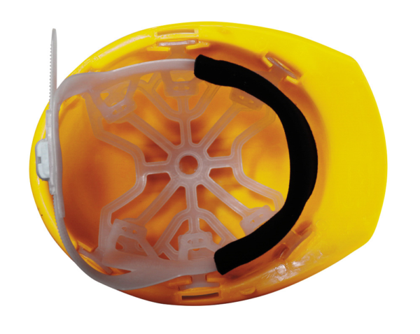 CASCO AMARILLO TIPO CACHUCHA DIELÉCTRICO CON SUSPENSIÓN PLÁSTICA - Imagen 2