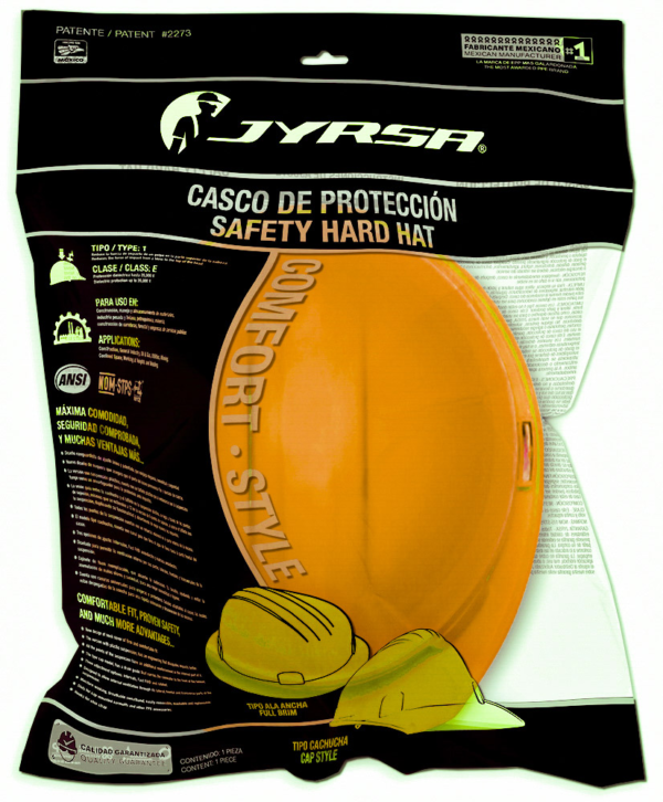 CASCO ANARANJADO TIPO CACHUCHA DIELÉCTRICO CON SUSPENSIÓN TEXTIL 6 PUNTOS DE MATRACA - Imagen 4