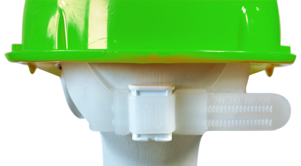 CASCO VERDE HIGH VISIBILITY TIPO CACHUCHA DIELÉCTRICO CON SUSPENSIÓN PLÁSTICA - Imagen 3