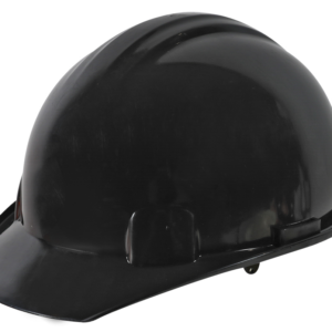 CASCO NEGRO TIPO CACHUCHA DIELÉCTRICO CON SUSPENSIÓN PLÁSTICA