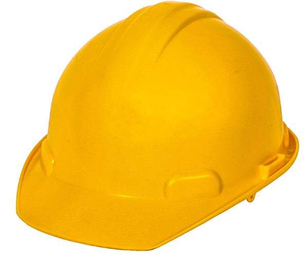CASCO AMARILLO TIPO CACHUCHA DIELÉCTRICO CON SUSPENSIÓN TEXTIL