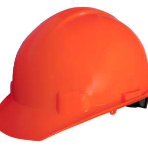 CASCO ANARANJADO HIGH VISIBILITY TIPO CACHUCHA CON AJUSTE DE MATRACA DIELÉCTRICO CON SUSPENSIÓN PLÁSTICA/TEXTIL