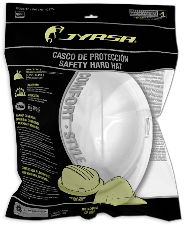CASCO BLANCO TIPO CACHUCHA DIELÉCTRICO CON SUSPENSIÓN PLÁSTICA - Imagen 4