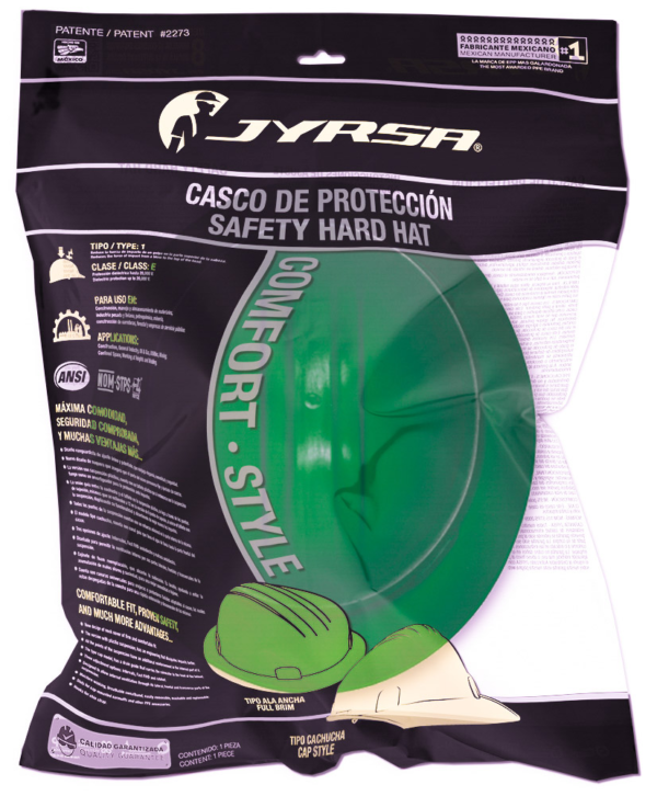 CASCO VERDE TIPO ALA ANCHA DIELÉCTRICO - Imagen 4