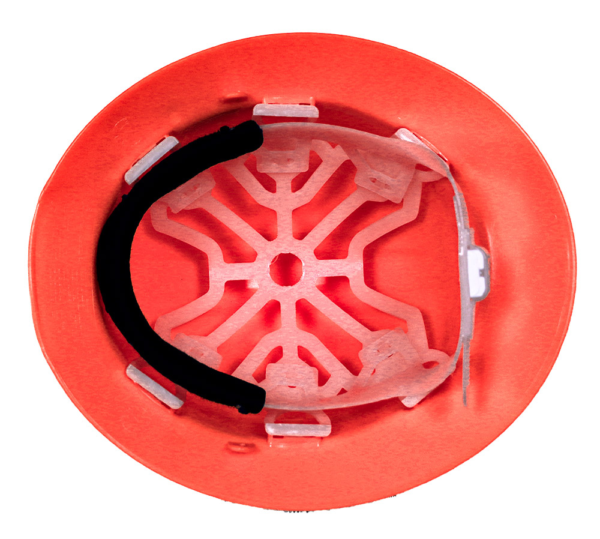 CASCO ANARANJADO HIGH VISIBILITY TIPO ALA ANCHA DIELÉCTRICO - Imagen 2