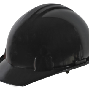 CASCO NEGRO TIPO CACHUCHA DIELÉCTRICO CON SUSPENSIÓN TEXTIL