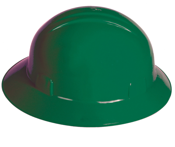 CASCO VERDE TIPO ALA ANCHA DIELÉCTRICO