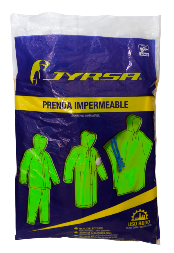 IMPERMEABLE (CONJUNTO) VERDE HIGH VISIBILITY - Imagen 4