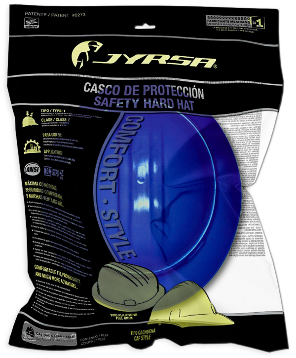 CASCO AZUL TIPO ALA ANCHA DIELÉCTRICO - Imagen 4