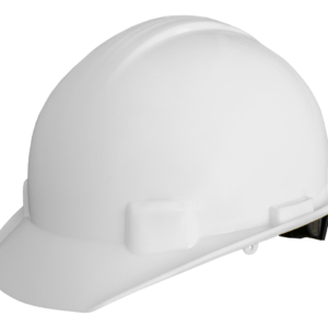 CASCO BLANCO TIPO CACHUCHA CON AJUSTE DE MATRACA DIELÉCTRICO CON SUSPENSIÓN PLÁSTICA/TEXTIL