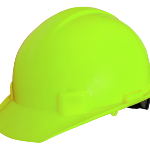 CASCO AMARILLO HIGH VISIBILITY TIPO CACHUCHA DIELÉCTRICO CON SUSPENSIÓN TEXTIL 6 PUNTOS DE MATRACA