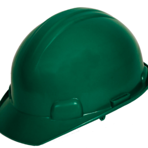 CASCO VERDE TIPO CACHUCHA DIELÉCTRICO CON SUSPENSIÓN PLÁSTICA