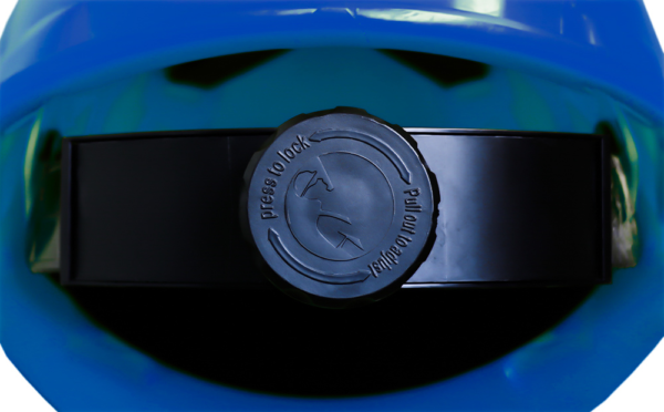 CASCO AZUL TIPO CACHUCHA DIELECTRICO CON SUSPENSION TEXTIL 6 PUNTOS DE MATRACA - Imagen 2