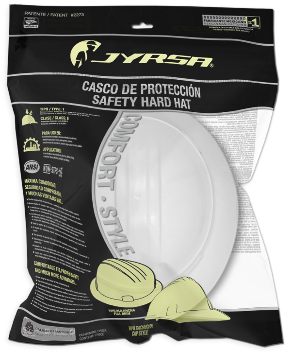CASCO BLANCO TIPO ALA ANCHA DIELÉCTRICO - Imagen 3